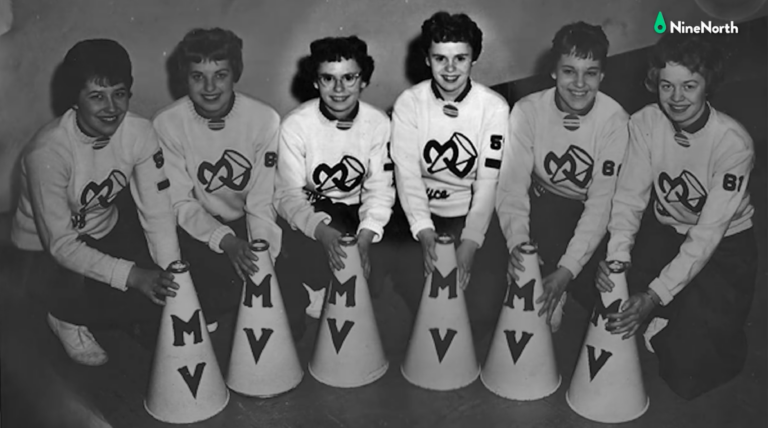 Mounds View HS cheerleaders 1959